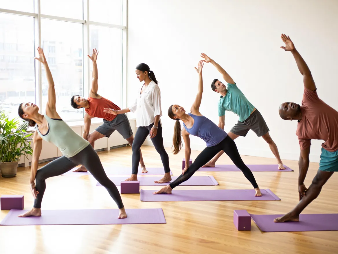 Intermediær hatha yoga session